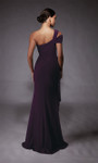 Alyce Paris 27705 Italian Knit Asymmetric Neck Sheath Gown