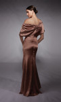 Alyce Paris 27721 Textured Charmeuse Asymmetric Neck Gown