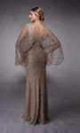 Alyce Paris 27724 Sequin Embroidery Sheer Cape Sleeves Gown