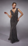 Alyce Paris 27725 Sequins Plunging V-Neck Sleeveless Gown