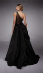 Alyce Paris 27730 Jacquard One-Shoulder Dramatic Floral Gown