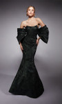 Alyce Paris 27747 Metallic Jacquard Strapless Long Gown