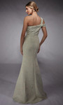Alyce Paris 27749 Jacquard Cold Shoulder Sleeve Sheath Gown