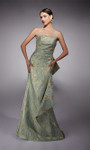 Alyce Paris 27750 Jacquard Metallic Strapless Long Gown