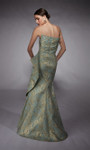 Alyce Paris 27750 Jacquard Metallic Strapless Long Gown