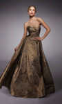 Alyce Paris 27760 Metallic Jacquard Pocket Off Shoulder Gown