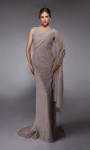 Alyce Paris 27772 Beaded Glitter Tulle Scoop Neck Gown