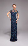Alyce Paris 27789 Hand Beaded Illusion Jewel Neck Gown