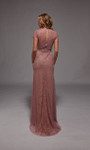 Alyce Paris 27823 Beaded Illusion Neck Short Sleeves Gown
