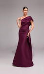 Alyce Paris 27838 Stretch Mikado One Shoulder Pleated Gown