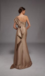 Alyce Paris 27838 Stretch Mikado One Shoulder Pleated Gown
