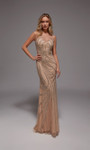 Alyce Paris 27846 Hand Beaded Illusion Neckline Sheath Gown
