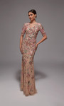 Alyce Paris 27848 Hand Beaded Sheer Illusion Neckline Gown