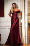 Alyce Paris 27857 Stretch Mikado Off Shoulder Sleeves Gown