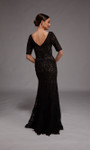 Alyce Paris 27871 Lace Embroidery V-Neck Short Sleeves Gown