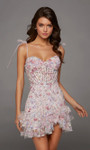 Alyce Paris 30111 3D Flower Sweetheart Neckline Short Dress