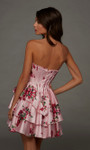 Alyce Paris 30123 Satin Chiffon Scooped Neck Short Dress