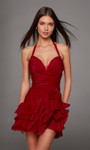 Alyce Paris 30127 Crinkle Organza Sweetheart Short Dress