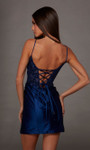 Alyce Paris 40162 Stretch Satin Scooped Neckline Short Dress