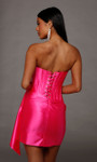 Alyce Paris 40207 Stretch Satin Scoop Neckline Short Dress