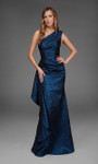 Alyce Paris 27885 Jacquard One-Shoulder Neck A-Line Dress