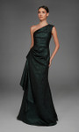 Alyce Paris 27885 Jacquard One-Shoulder Neck A-Line Dress