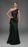 Alyce Paris 27885 Jacquard One-Shoulder Neck A-Line Dress