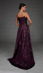 Alyce Paris 27893 Jacquard Off The Shoulder Waterfall Dress