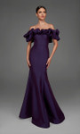 Alyce Paris 27895 Stretch Taffeta Off Shoulder Neck Dress