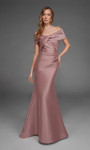 Alyce Paris 27908 Stretch Mikado Off Shoulder Straight Dress