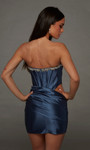 Alyce Paris 40217 Metallic Stretch Satin Cocktail Dress