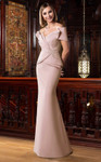 Alexander by Daymor 1550 Ruffled Semi Sweetheart Neck Dress