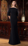 Alexander by Daymor 1559 Off-shoulder Quarter Sleeves Gown