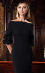 Alexander by Daymor 1559 Off-shoulder Quarter Sleeves Gown
