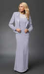 Alexander by Daymor 2105 Cap Sleeve Two Piece Jacket Gown