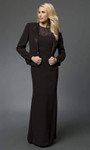 Alexander by Daymor 2105 Cap Sleeve Two Piece Jacket Gown