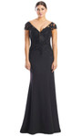 Alexander by Daymor 1752S23 Lace Embroidery V-Neck Gown