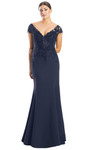Alexander by Daymor 1752S23 Lace Embroidery V-Neck Gown