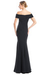 Alexander by Daymor 1761S23 Rosette Off Shoulder Pleats Gown