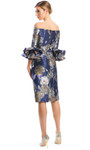 Alexander by Daymor 1768S23 Floral Print Knee-Length Dress