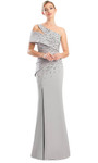 Alexander by Daymor 1784S23 Beaded One Shoulder Sheath Gown