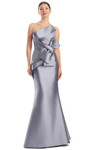 Alexander by Daymor 1952S24 Asymmetrical Neck Strapless Gown