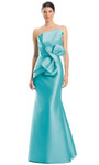 Alexander by Daymor 1952S24 Asymmetrical Neck Strapless Gown