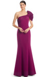 Alexander by Daymor 1964S24 One Shoulder Puff Sleeve Dress
