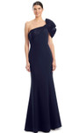 Alexander by Daymor 1964S24 One Shoulder Puff Sleeve Dress