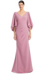 Alexander by Daymor 1974S24 Balloon Quarter Sleeves Gown
