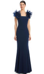 Alexander by Daymor 1983S24 Ruffled Off-Shoulder Long Gown