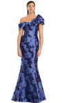 Alexander by Daymor 3050S25 Floral Print Short Sleeves Gown