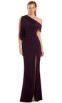 Alexander by Daymor 3058S25 Asymmetrical Draped Sleeve Gown