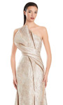 Alexander by Daymor 3067S25 Textured One Shoulder Strap Gown